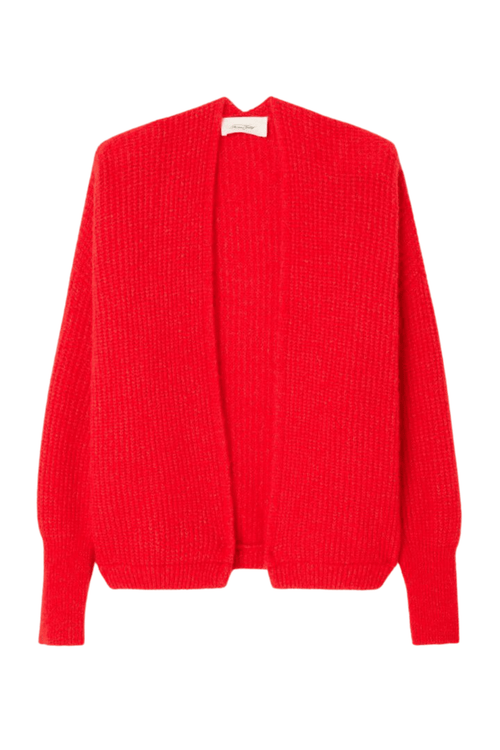 American Vintage EAST piment chine cropped cardigan with soft knit – Dotique

