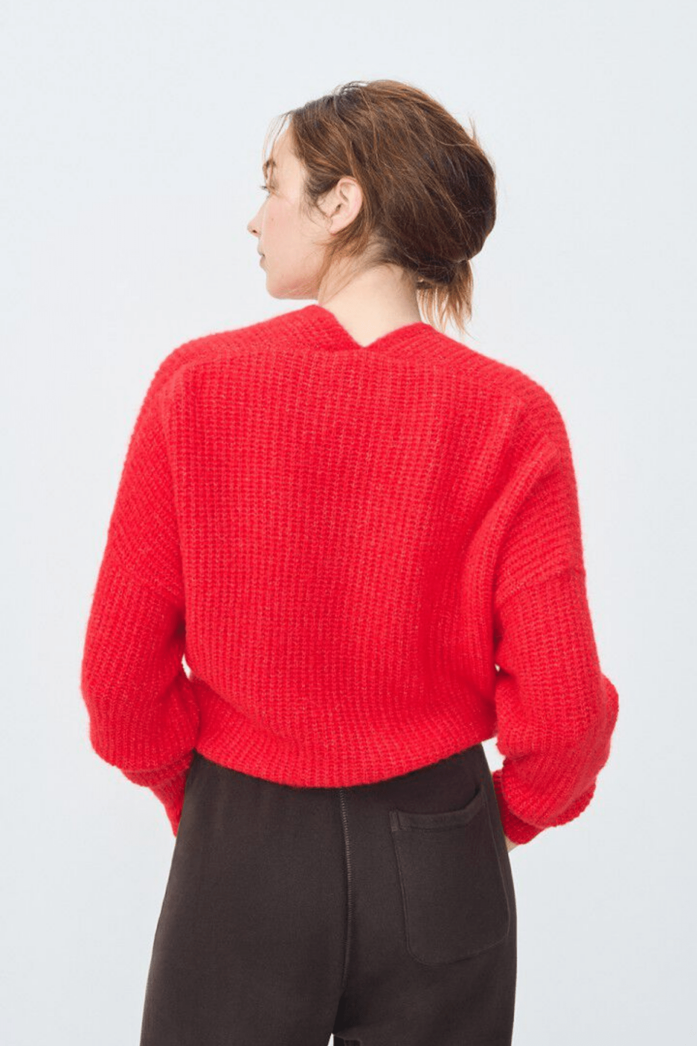 American Vintage EAST piment chine cropped cardigan with soft knit – Dotique

