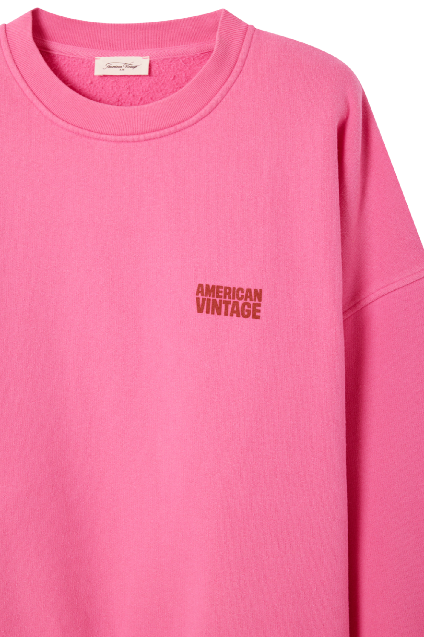 American Vintage Plizzy Sweatshirt – Petunia Vintage in soft pink by american vintage Shop american vintage at Dotique for casual style