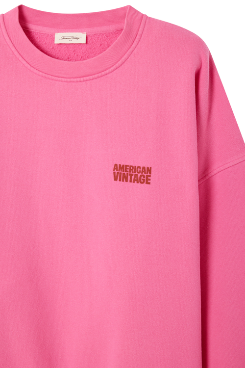 American Vintage Plizzy Sweatshirt – Petunia Vintage in soft pink by american vintage Shop american vintage at Dotique for casual style