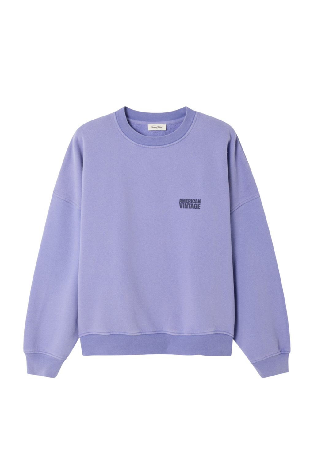American Vintage Plizzy Sweatshirt – Provence Vintage in soft lilac by american vintage Shop american vintage at Dotique for casualwear