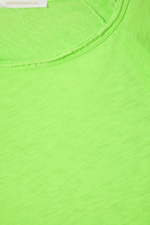 american-vintage-son31ge-long-sleeve-cotton-top-fluorescent-apple
