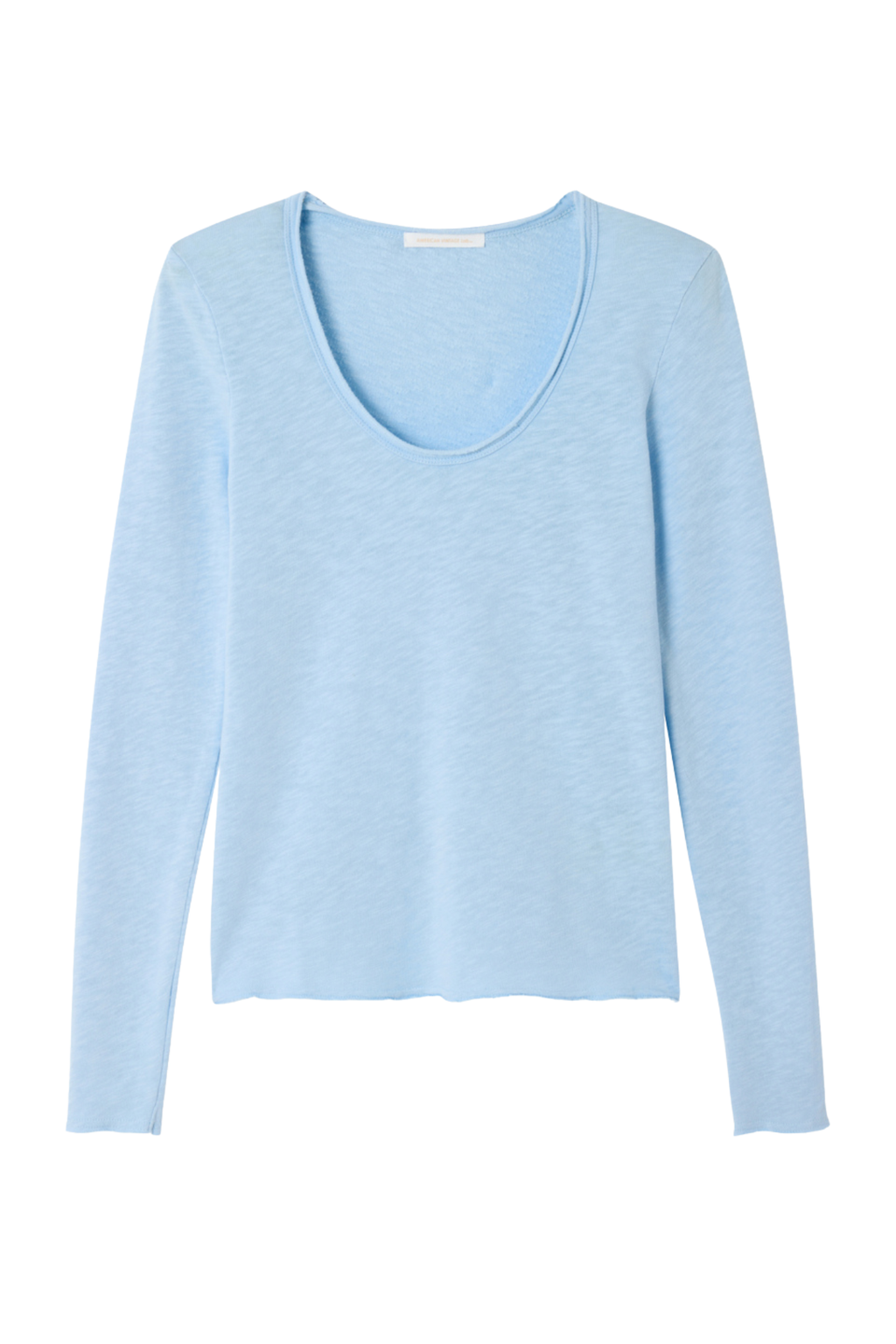 American Vintage Sonoma Long Sleeve Top – Splash Vintage in light blue by american vintage Shop american vintage at Dotique