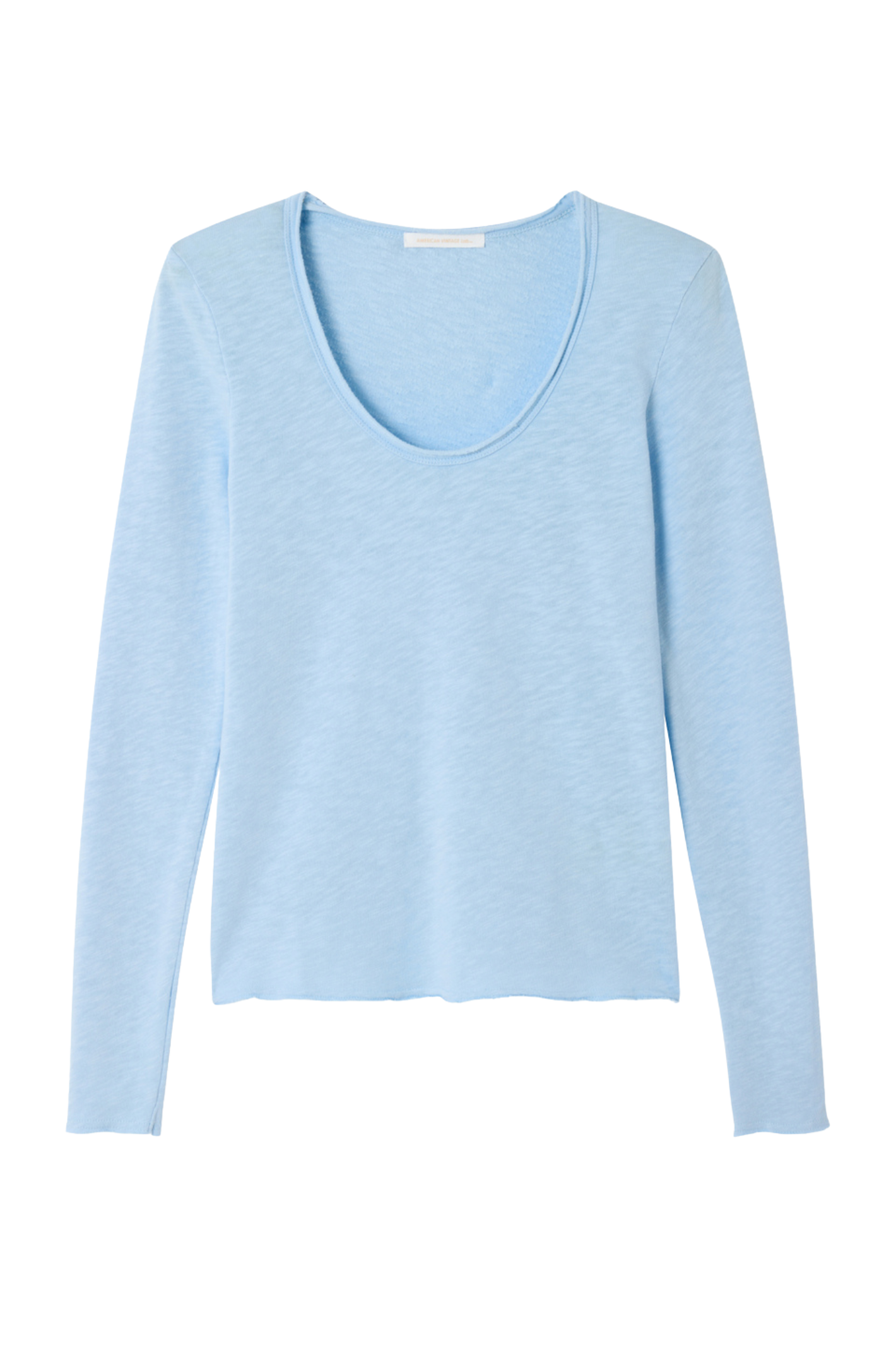 American Vintage Sonoma Long Sleeve Top – Splash Vintage in light blue by american vintage Shop american vintage at Dotique