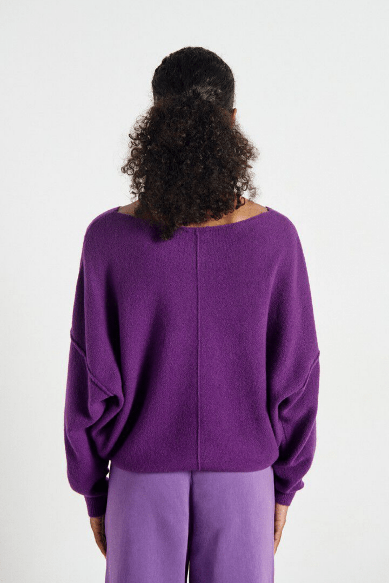 American Vintage DAMSVILLE ultraviolet jumper with boat neck – Dotique

