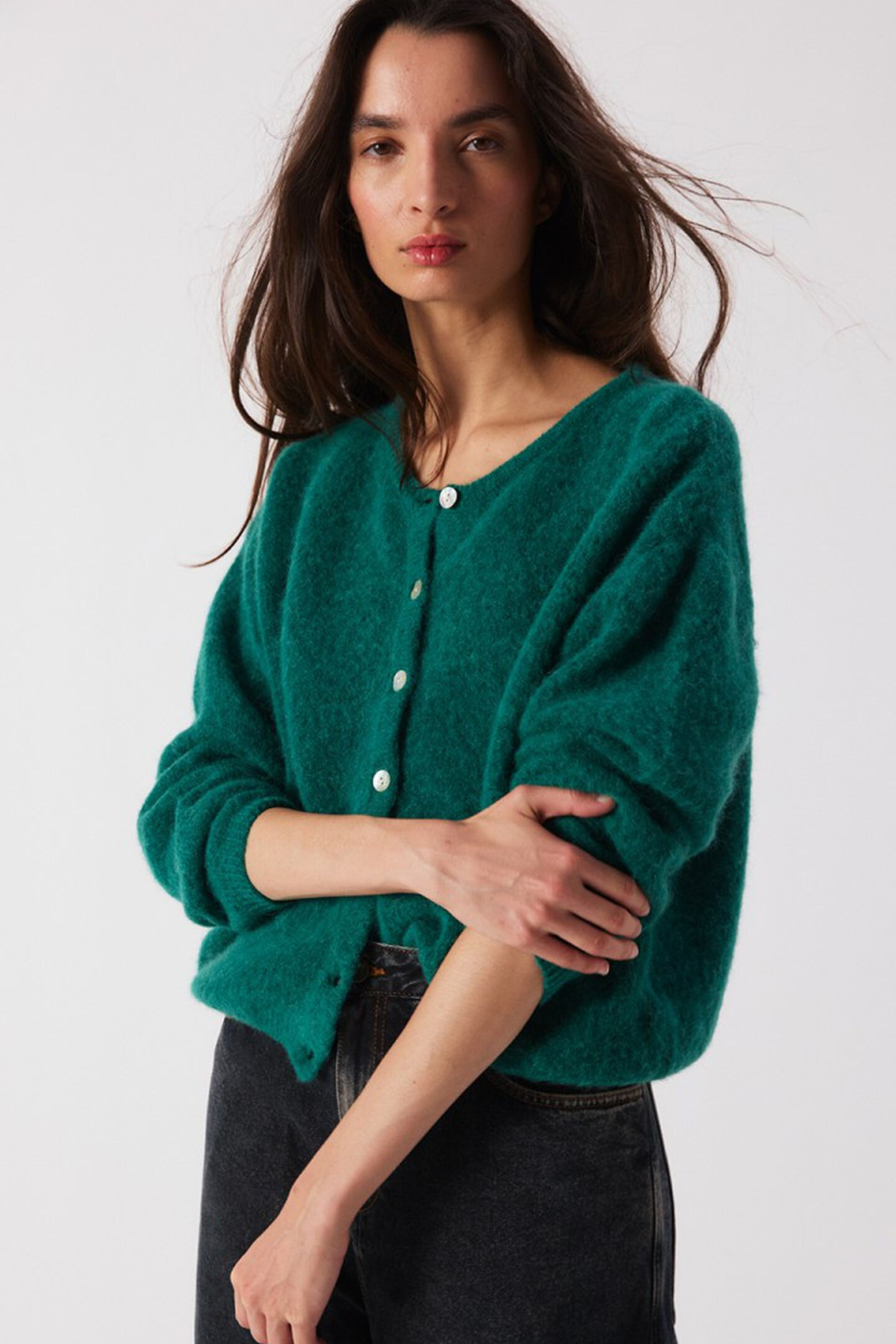 American Vintage Vitow Cardigan - Canard Chine