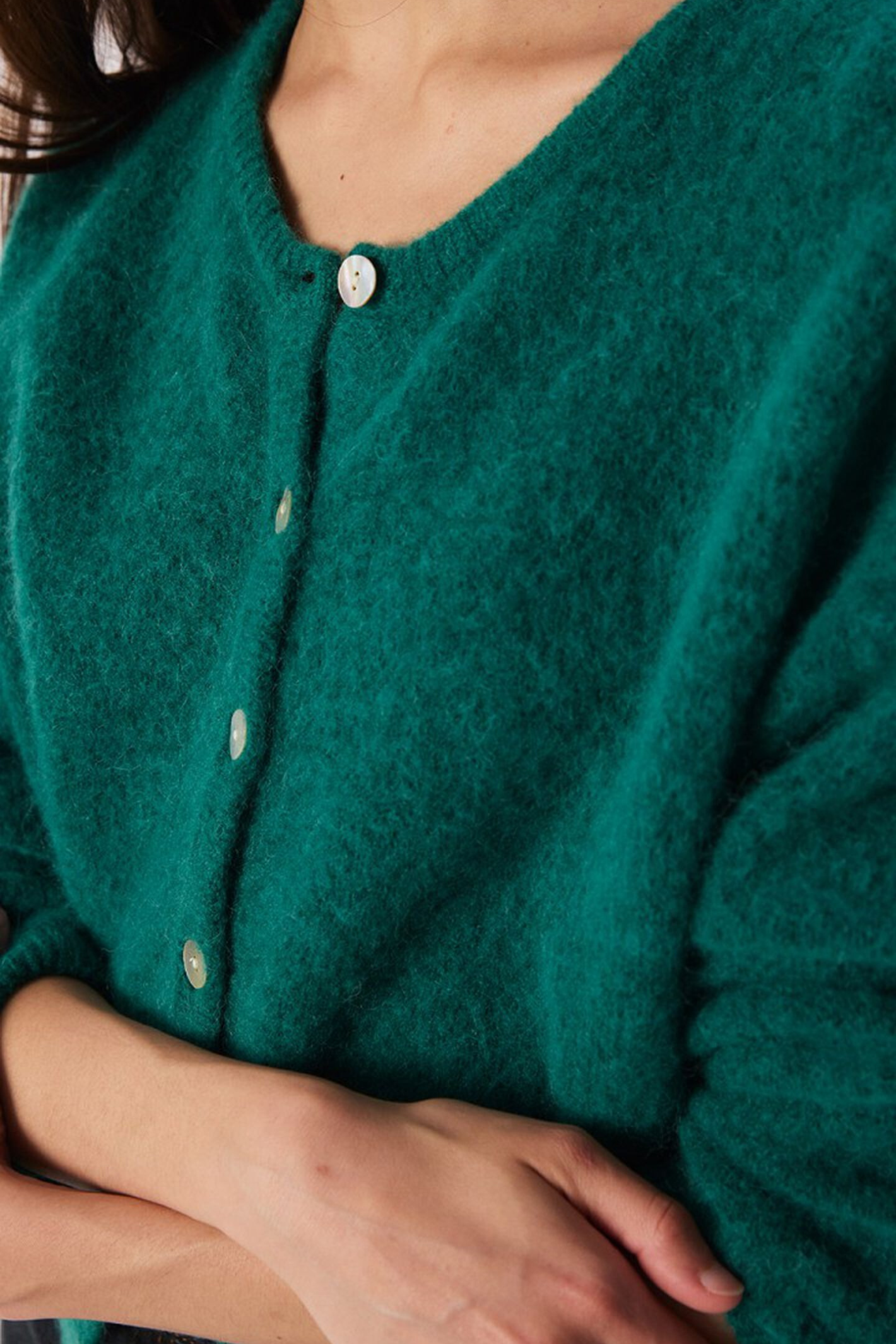 American Vintage Vitow Cardigan - Canard Chine