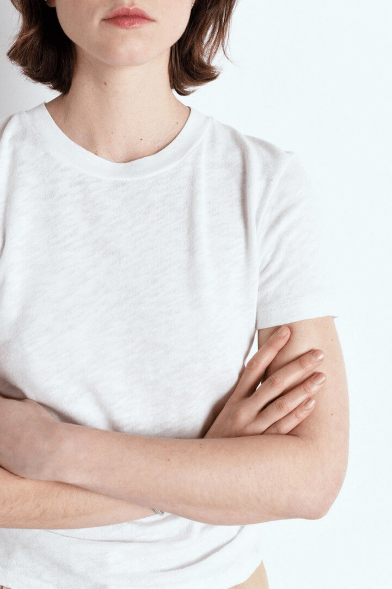 American Vintage SONOMA white short sleeve t-shirt with round neck – Dotique