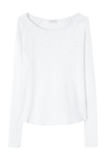 American Vintage SONOMA white long sleeve t-shirt with boat neck – Dotique

