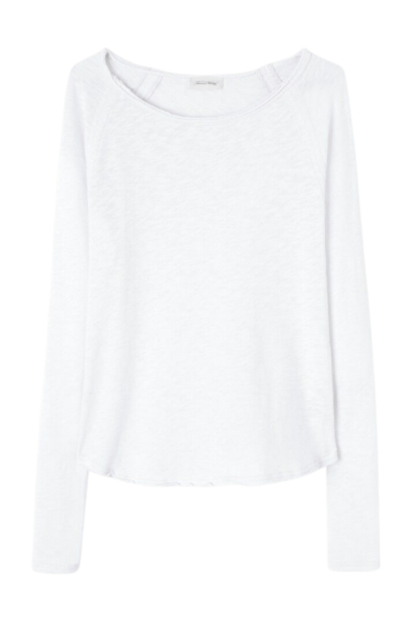 American Vintage SONOMA white long sleeve t-shirt with boat neck – Dotique

