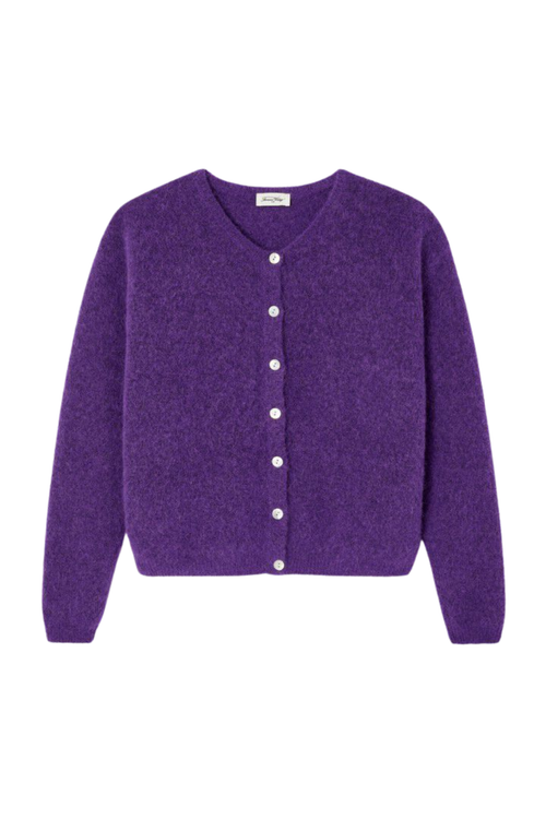 American Vintage Women's Vitow Cardigan Cosmos purple cardigan. Shop American Vintage at Dotique.