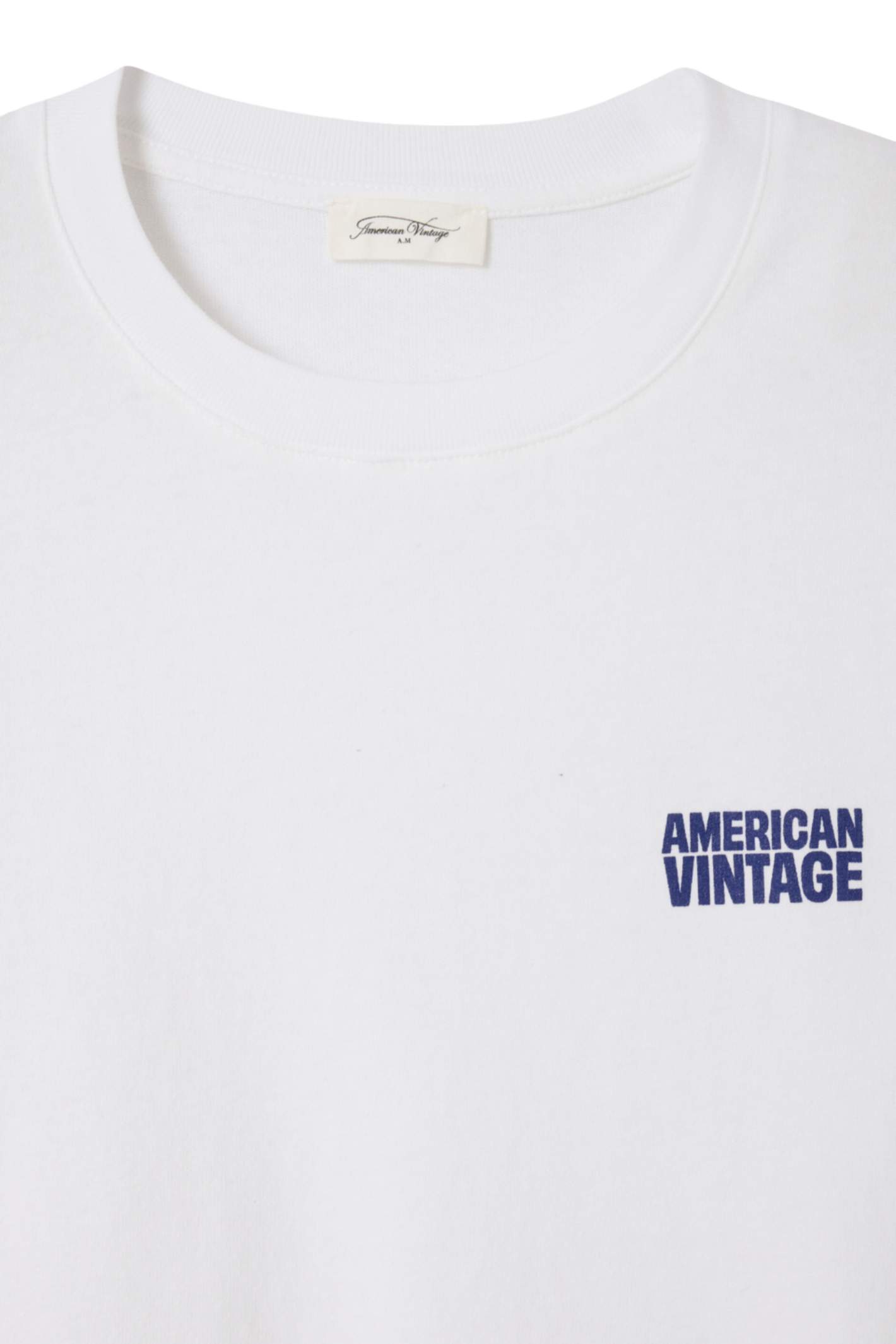 American Vintage Ykobow Cotton T-Shirt – Blanc by american vintage Shop american vintage at Dotique for classic casualwear