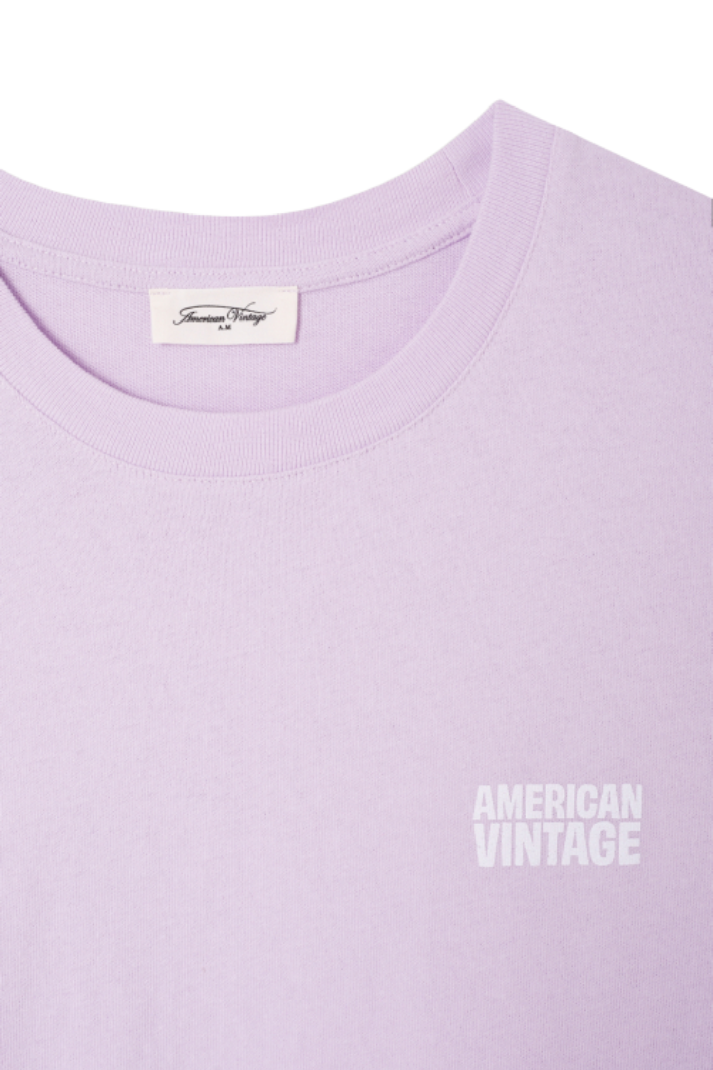 Shop the American Vintage Ykobow T-Shirt in Lilas at Dotique. A relaxed 100% cotton T-shirt in a soft lilac shade, perfect for effortless everyday styling.