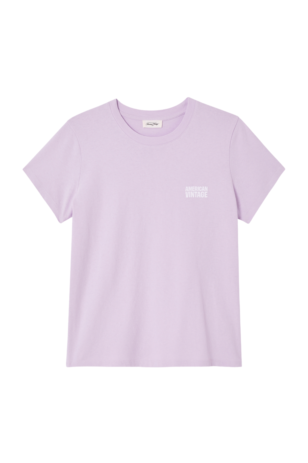 Shop the American Vintage Ykobow T-Shirt in Lilas at Dotique. A relaxed 100% cotton T-shirt in a soft lilac shade, perfect for effortless everyday styling.