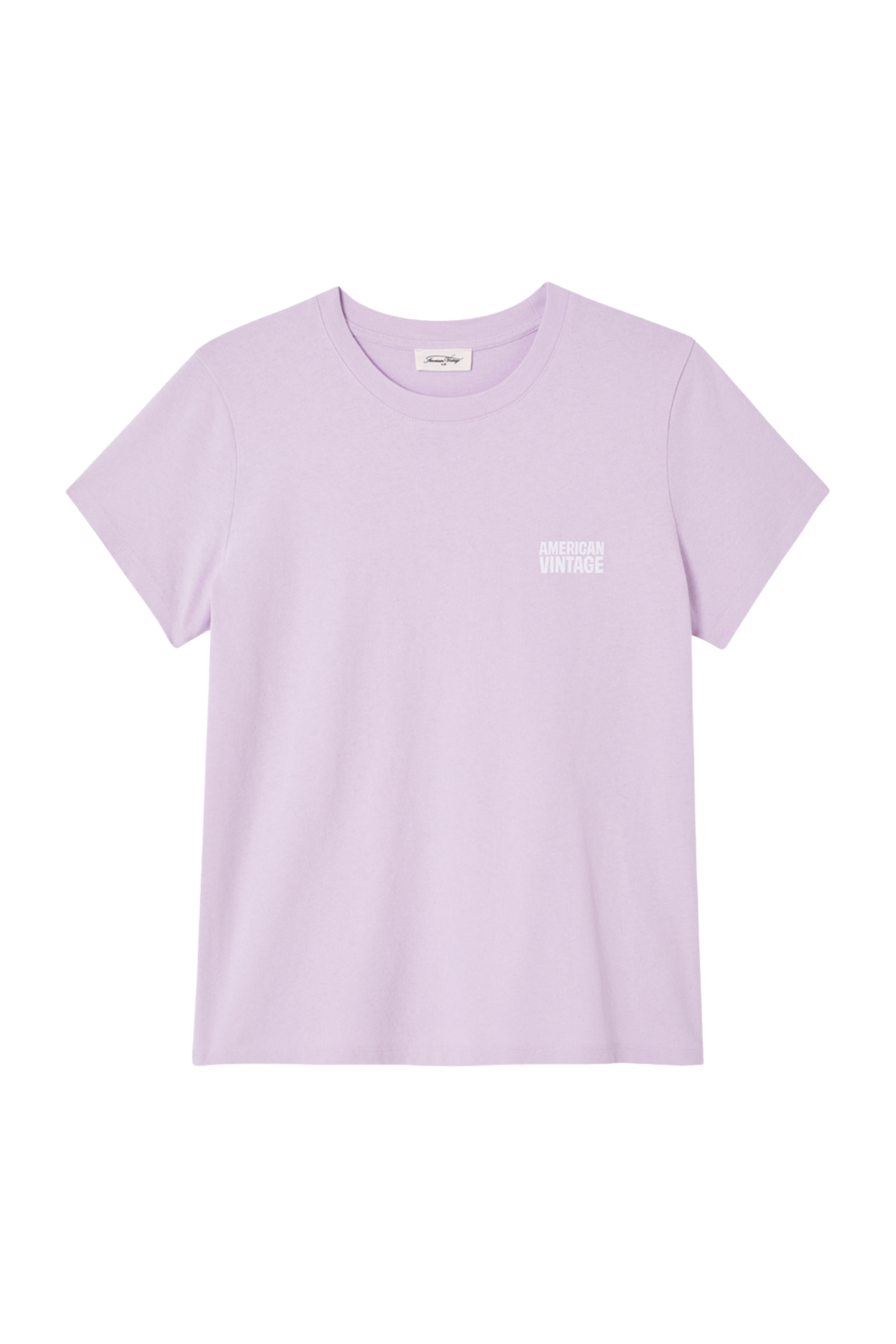 Shop the American Vintage Ykobow T-Shirt in Lilas at Dotique. A relaxed 100% cotton T-shirt in a soft lilac shade, perfect for effortless everyday styling.