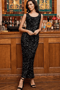 angel-eye-black-velvet-sequin-midi-sleeveless-dress