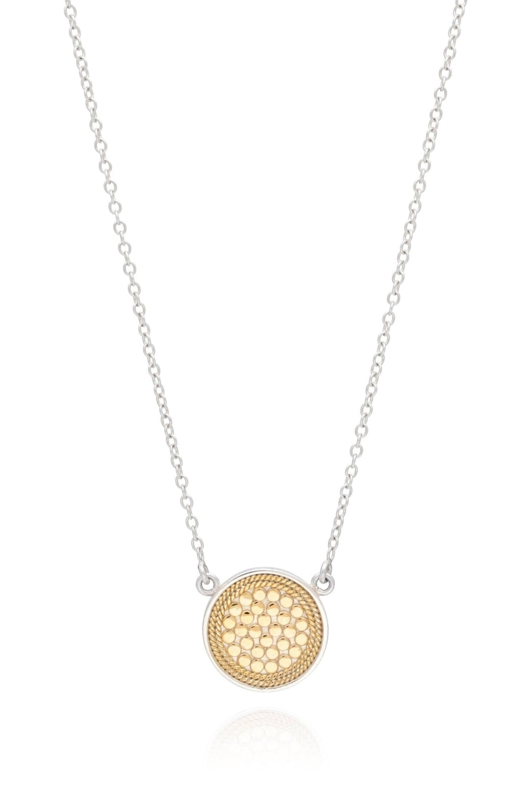 Anna Beck Classic Disc Reversible Necklace 16" - 18" - Gold & Silver (0011N - TWT) - Dotique - Anna Beck