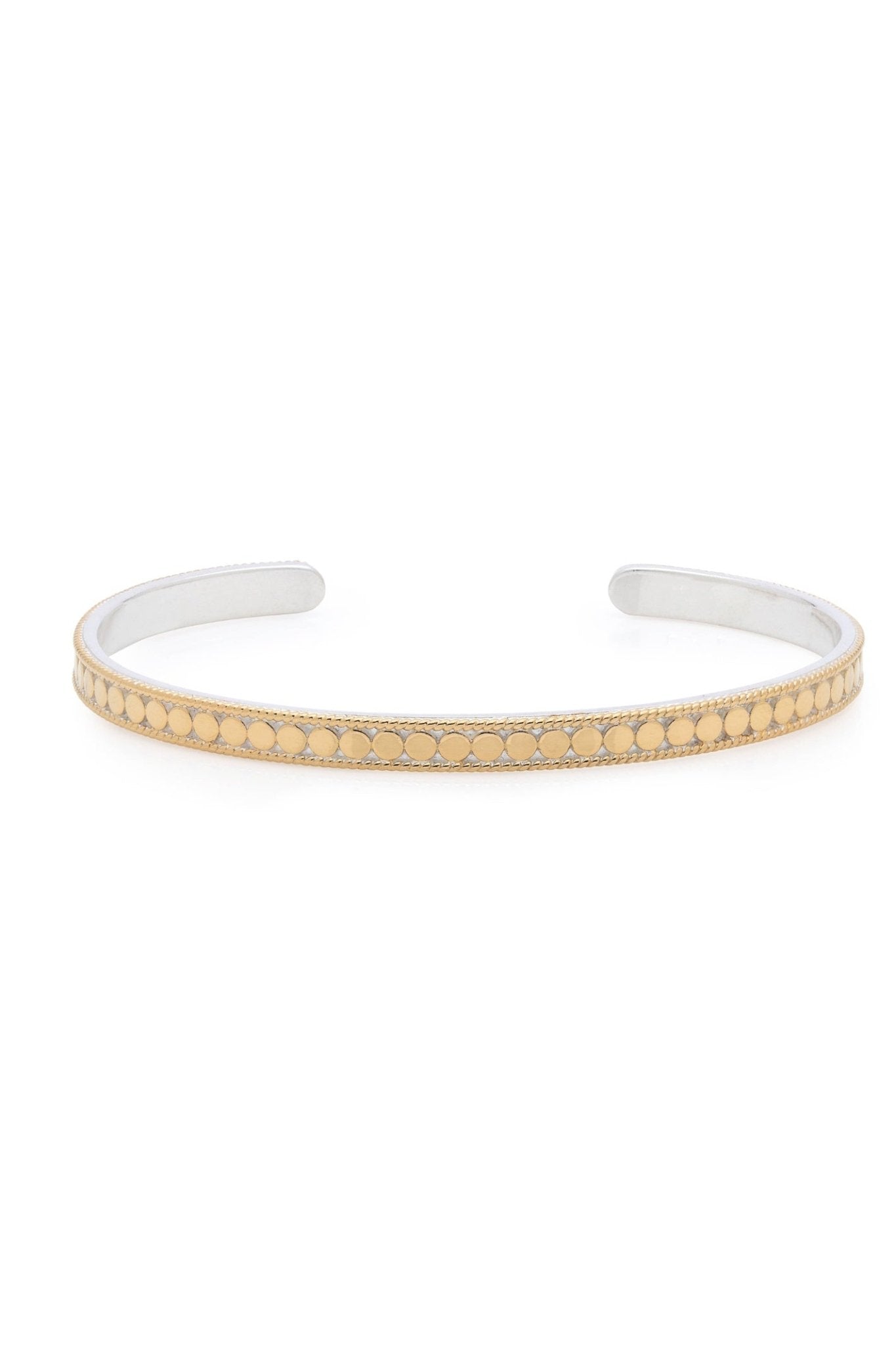 Anna Beck Classic Dotted Stacking Cuff Gold (0200C - GLD) - Dotique - Anna Beck
