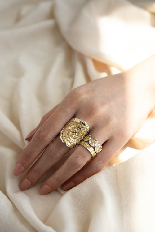 Anna Beck Classic Multi Disc Ring (2055R - GLD) - Dotique - Anna Beck