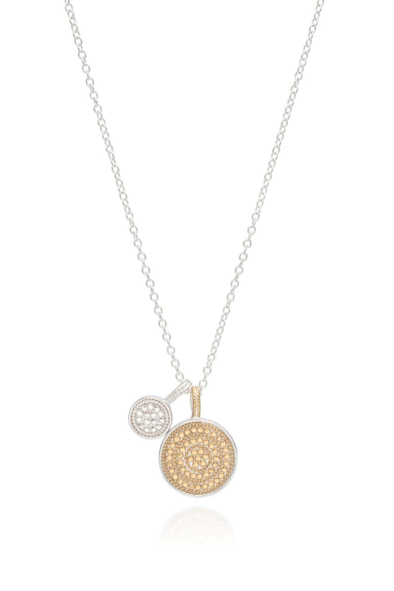 Anna Beck Dual Disc Charity Pendant, 16 - 18" (0698N TWT) - Dotique - Anna Beck