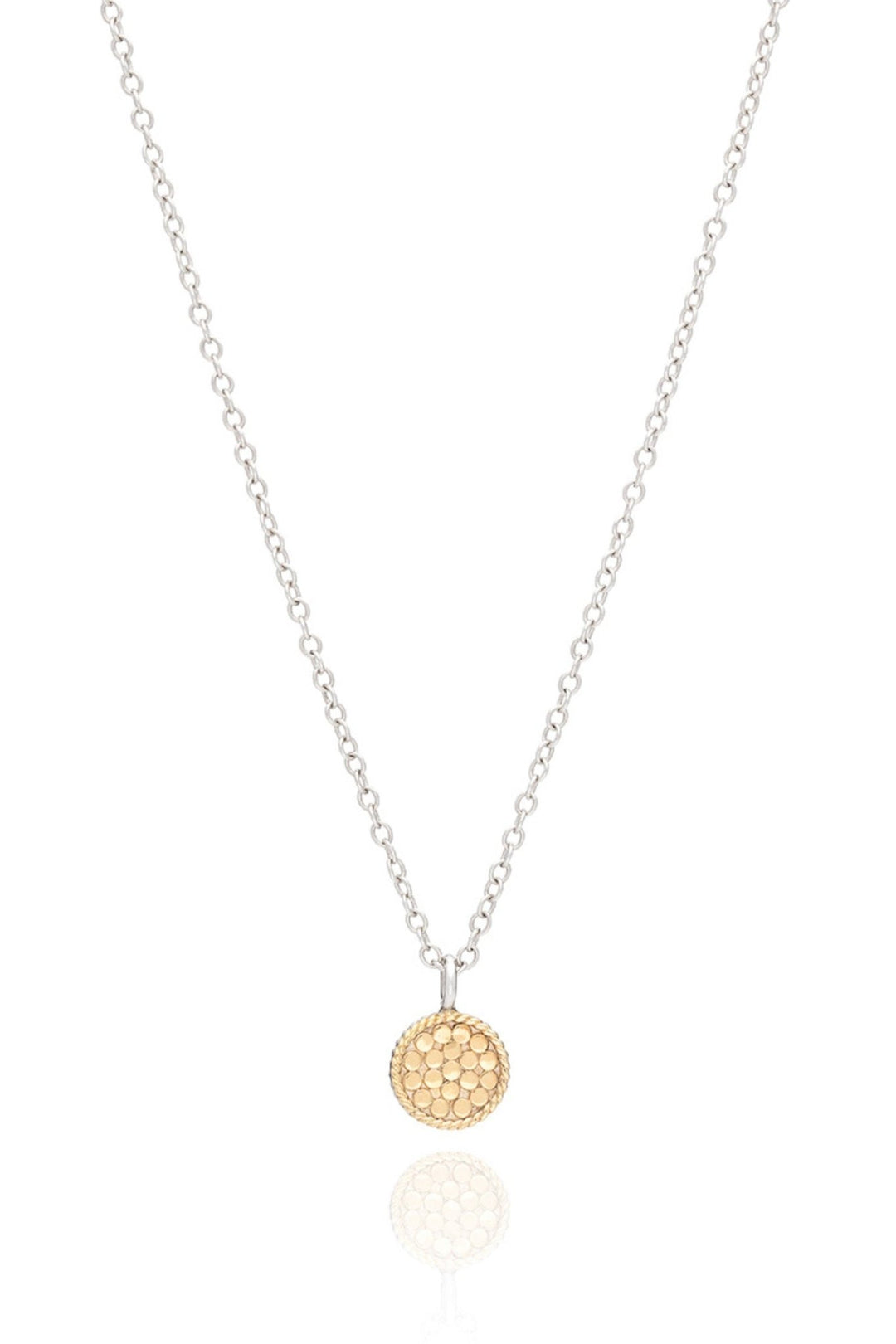 Anna Beck Mini Disc Necklace 16 - 18 (Reversible) - Gold & Silver (0140N - TWT) - Dotique - Anna Beck