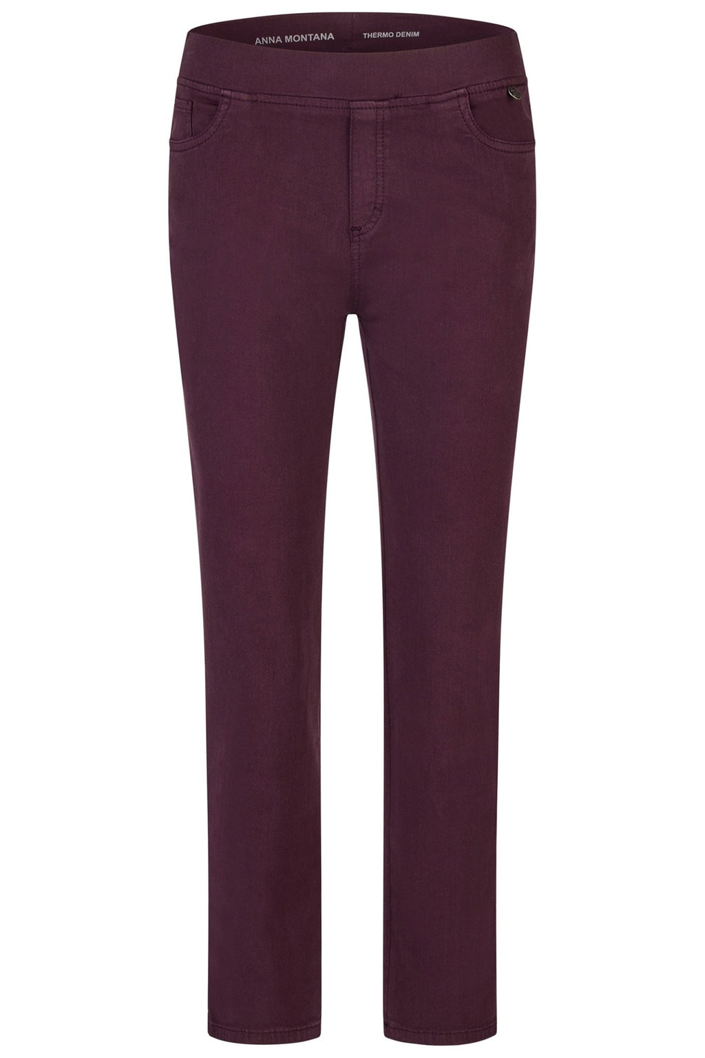 Maroon pants on a white background