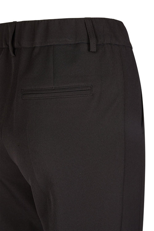 Anna Montana 1065 Angelika Wide Leg Trousers Black showcasing back pocket detail by Anna Montana Shop Anna Montana at Dotique