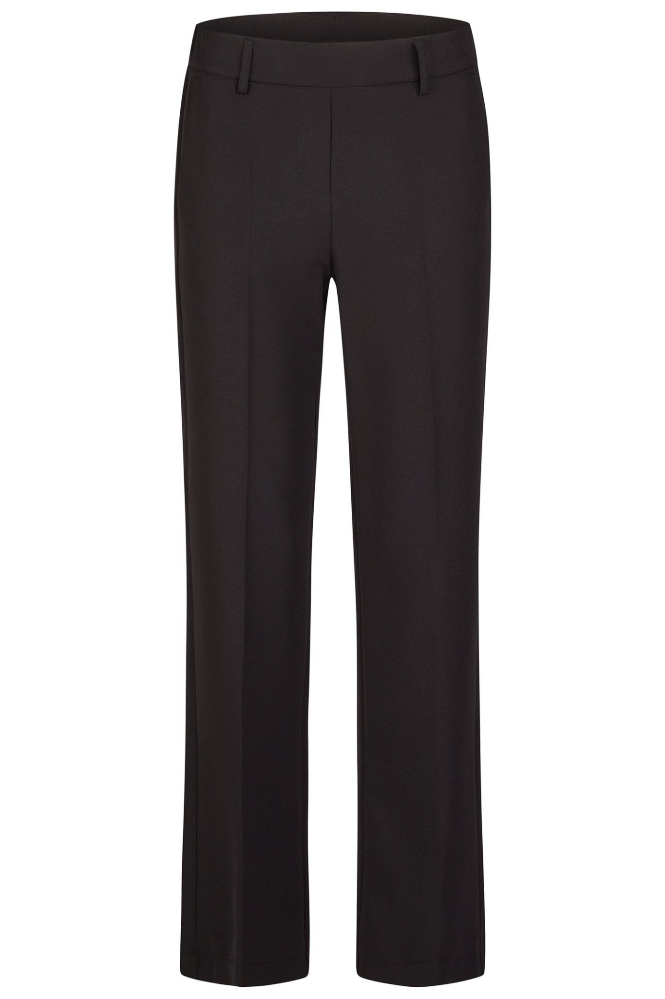 Anna Montana 1065 Angelika Wide Leg Trousers Black - Dotique