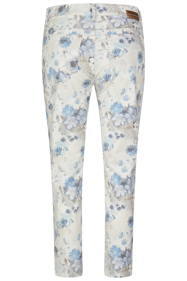 Anna Montana 1295 Angelika Slim Fit 7/8 Madrid Print Jeans - Dotique