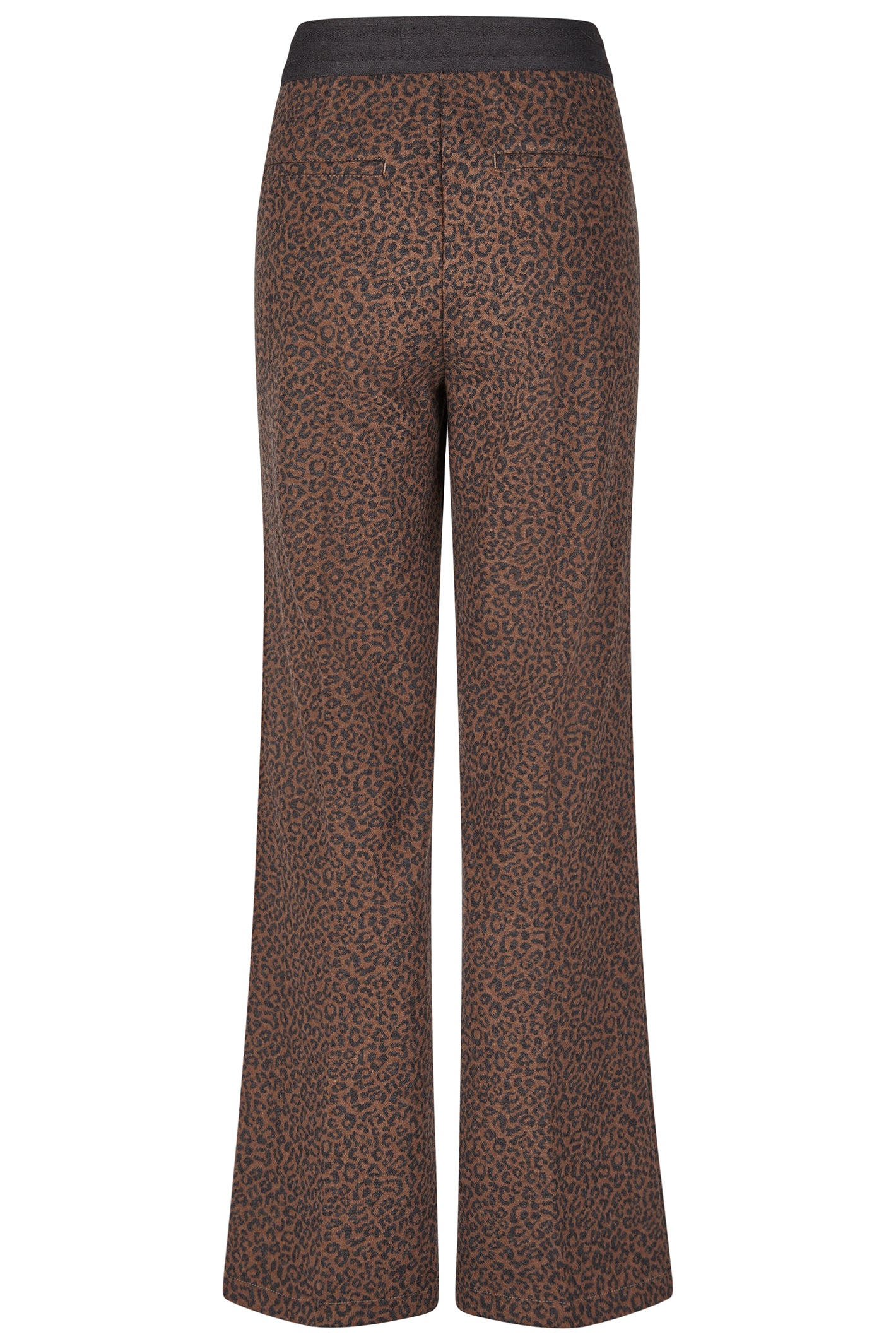 Anna Montana 1463 Mila Brown Wide Flexi Mexico Original Leopard Print Trousers