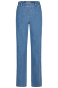 Anna Montana 1045 Mila Wide Flexi Milano Jeans Summer Stone in classic blue with a wide-leg fit by Anna Montana, shop Anna Montana at Dotique.