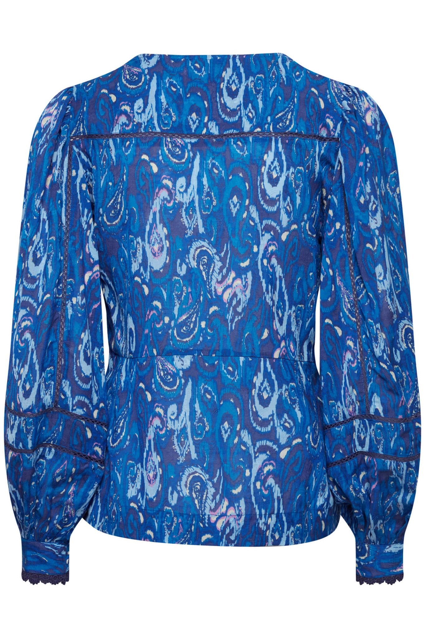 Atelier Reve 20119199 IRODILE LS Nebulas Blue Long Sleeve Blouse - Dotique