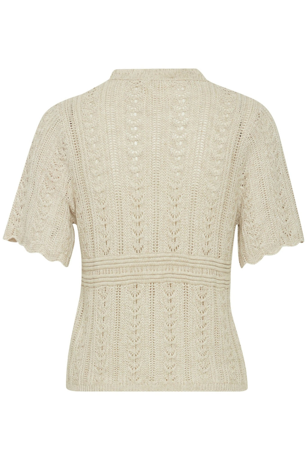 Atelier Reve 20120713 IRESTEL Birch Melange Cream Cardigan - Dotique Chesterfield