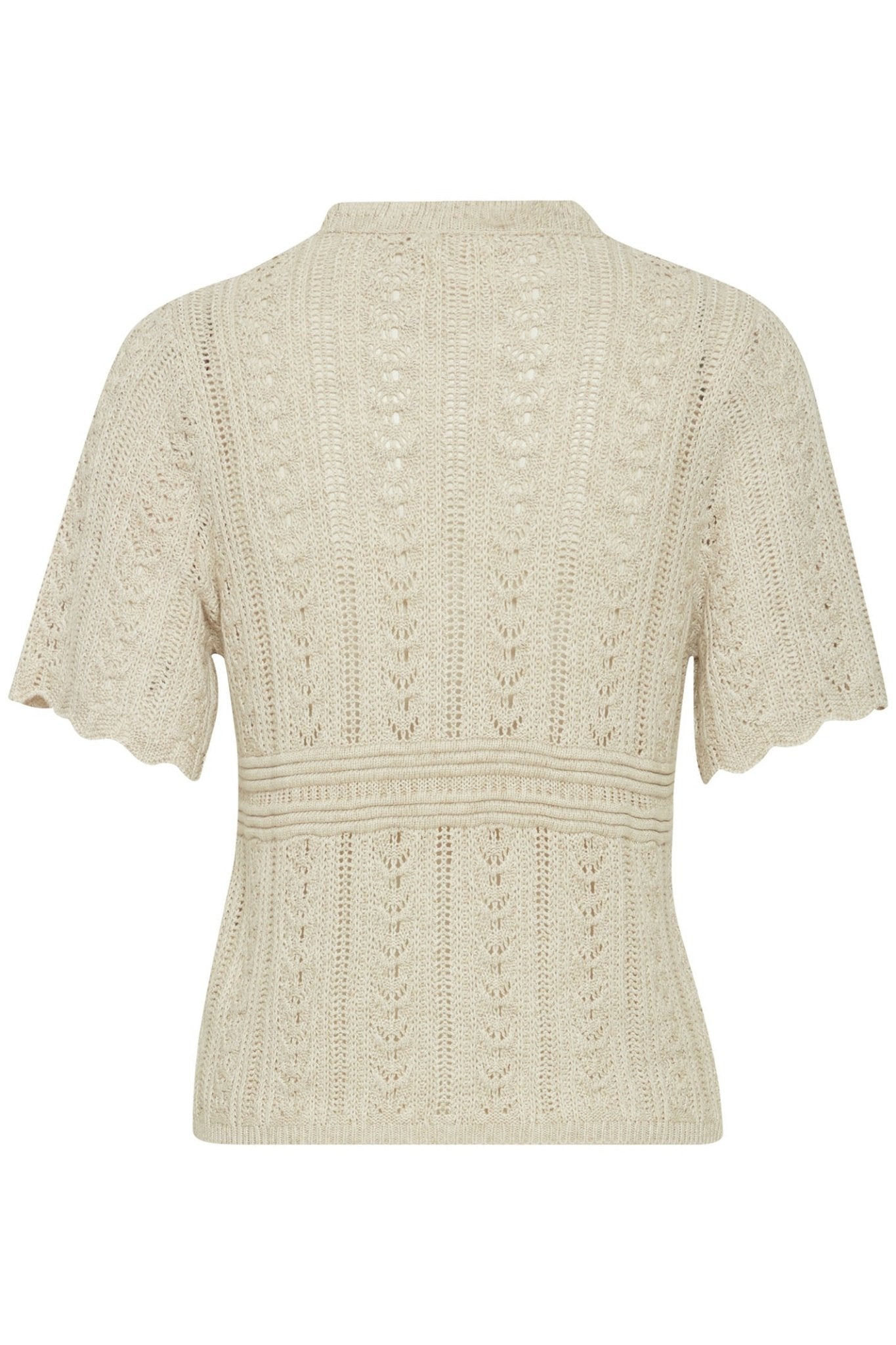 Atelier Reve 20120713 IRESTEL Birch Melange Cream Cardigan - Dotique Chesterfield