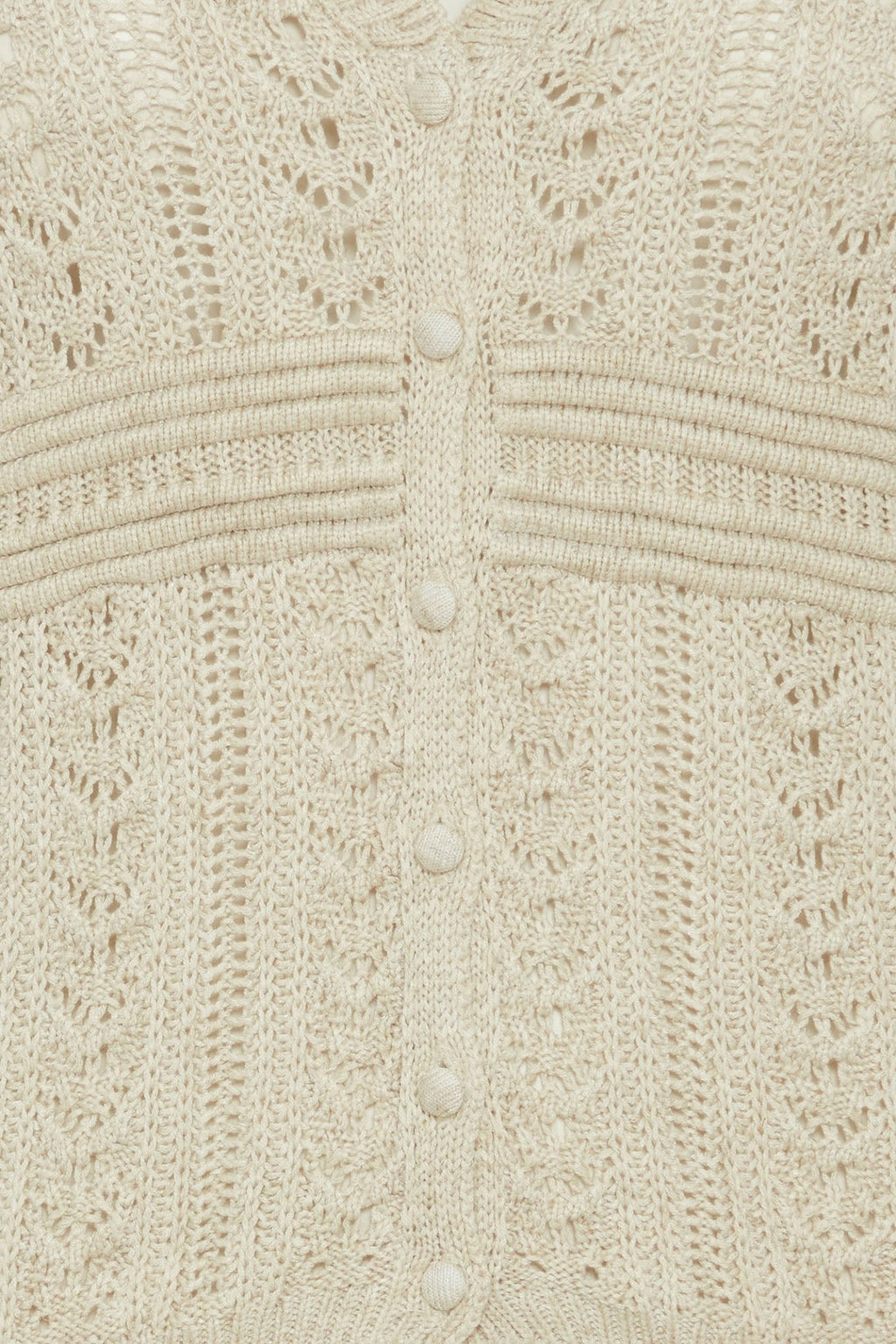 Atelier Reve 20120713 IRESTEL Birch Melange Cream Cardigan - Dotique Chesterfield