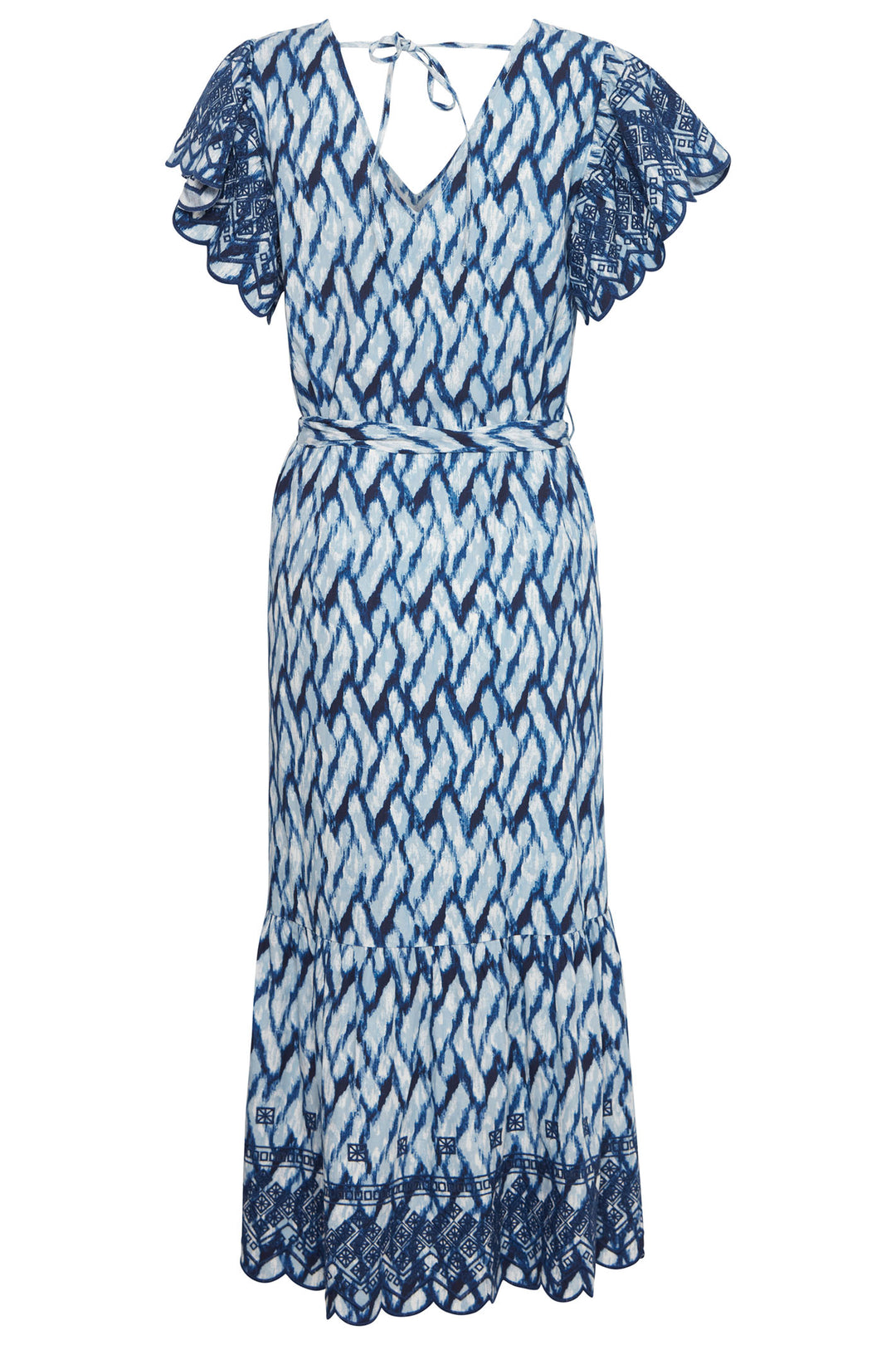 Atelier Reve 20120804 IRNELLIO Blue Nellio Waterline Print Dress - Dotique Chesterfield