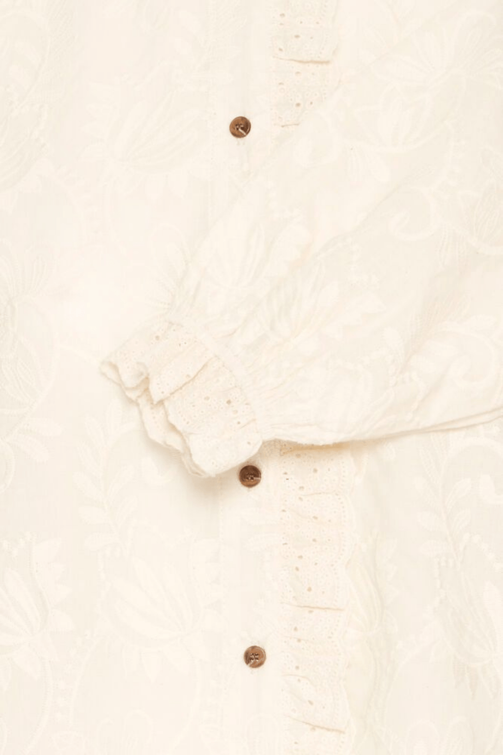 Atelier Rêve IRJOSE white cotton embroidered shirt at Dotique

