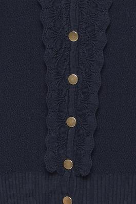 Atelier Reve  IRNESHA  Navy Cardigan Dotique buttons