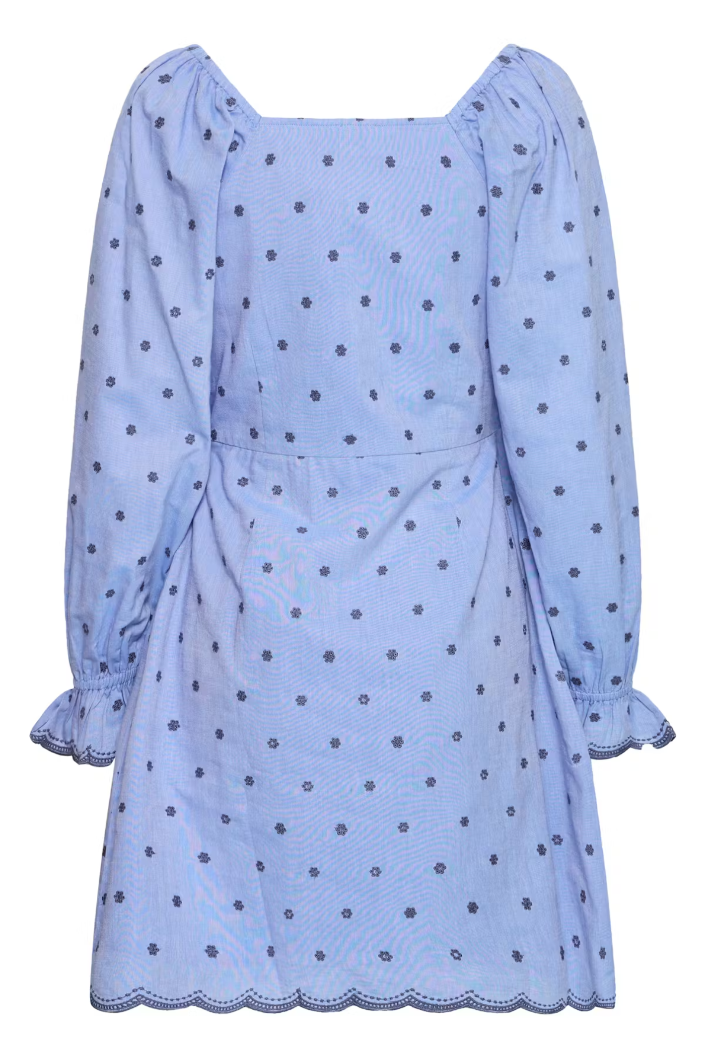 Atelier Rêve Irtusnelda Forever Blue with Embroidery Dress 20124948 by Atelier Reve shop at Dotique stylish cotton dress