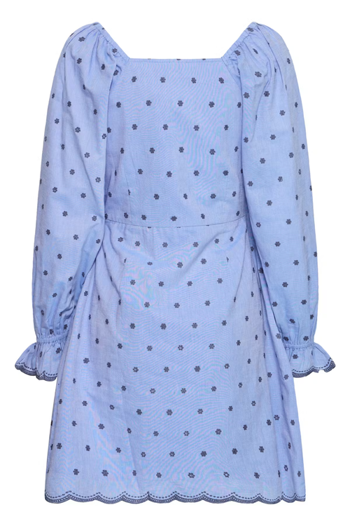 Atelier Rêve Irtusnelda Forever Blue with Embroidery Dress 20124948 by Atelier Reve, shop Atelier Reve at Dotique.