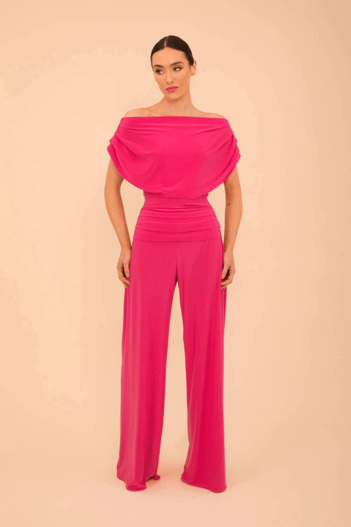 ATOM LABEL Carbon Jumpsuit in Hot Pink - Dotique