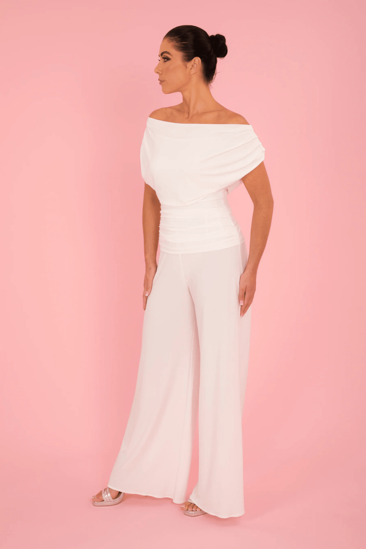 Atom Label SS25 Carbon Jumpsuit in Ivory