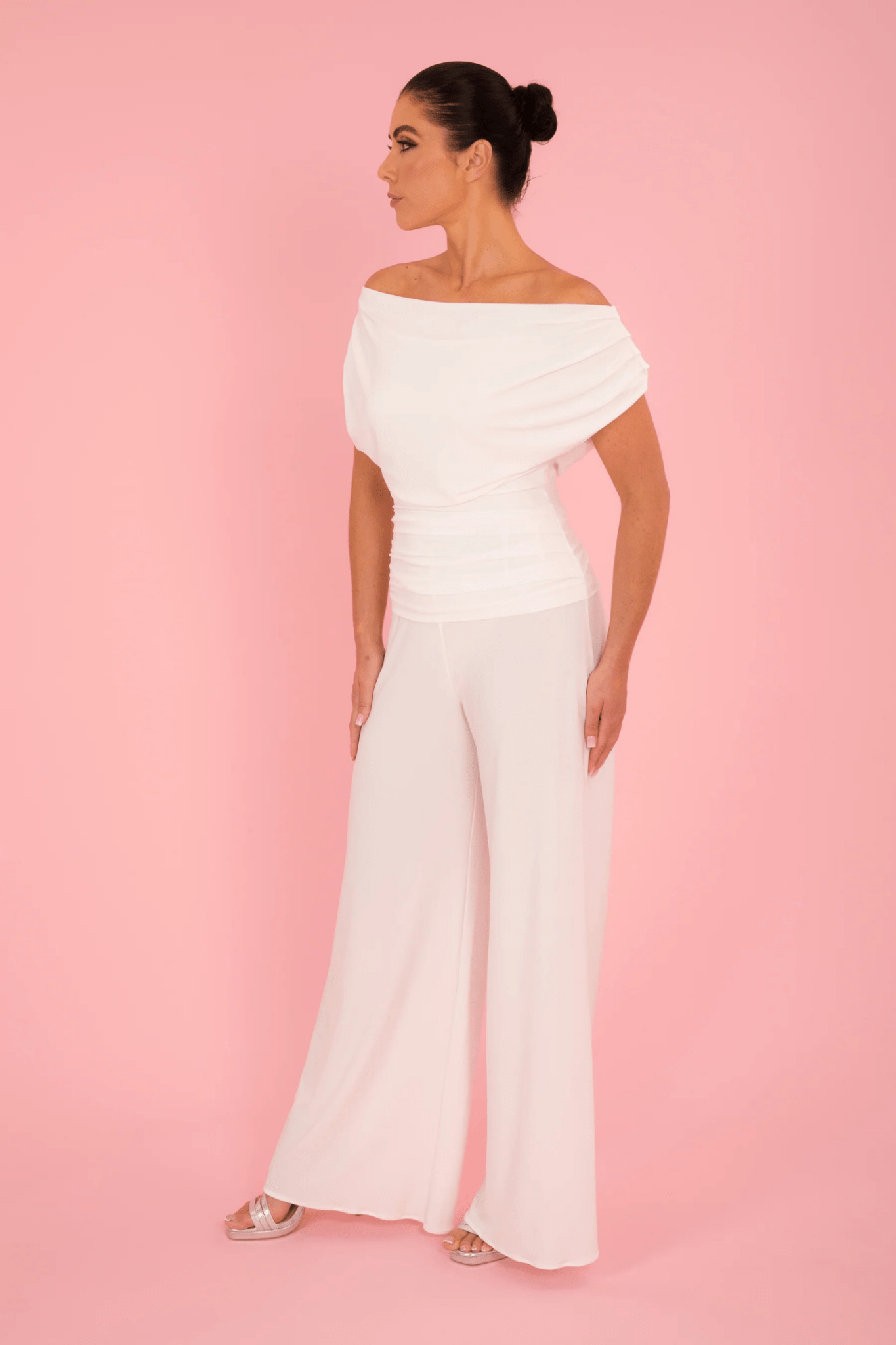 Atom Label SS25 Carbon Jumpsuit in Ivory