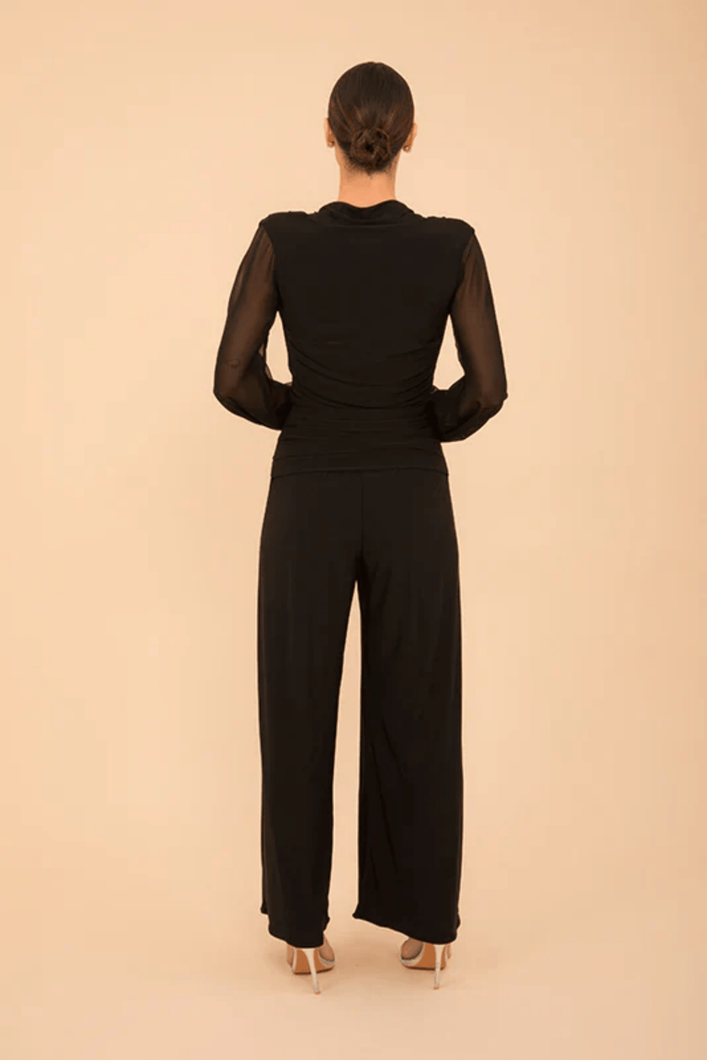 Atom Label Uranium Jumpsuit with Bell Sleeve Black - Dotique - ATOM LABEL