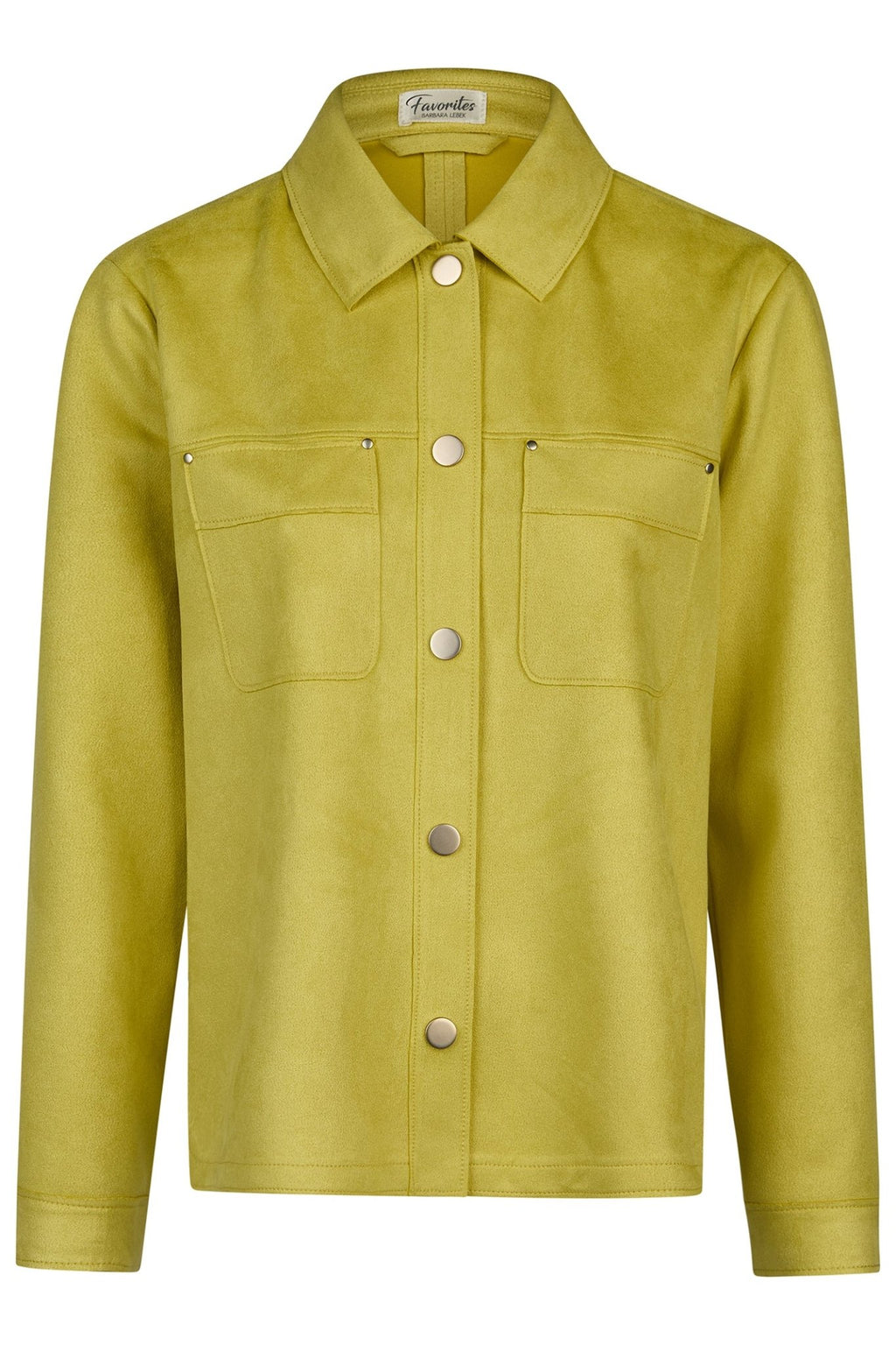 Barbara Lebek 35080052 Yellow Suede Feel Lightweight Jacket - Dotique - Barbara Lebek