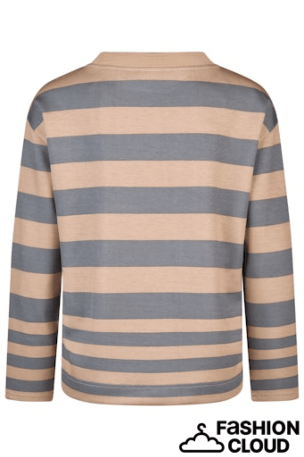 barbara-lebek-37130052-sweat-shirt-jumper-grey-and-biscuit-stripe-with-drawstring-detailing-to-neck