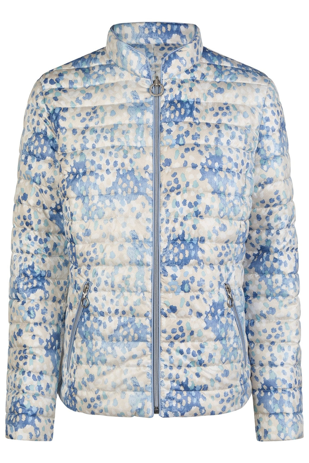 Barbara Lebek 70670052 Reversible Blue Print Jacket - Dotique
