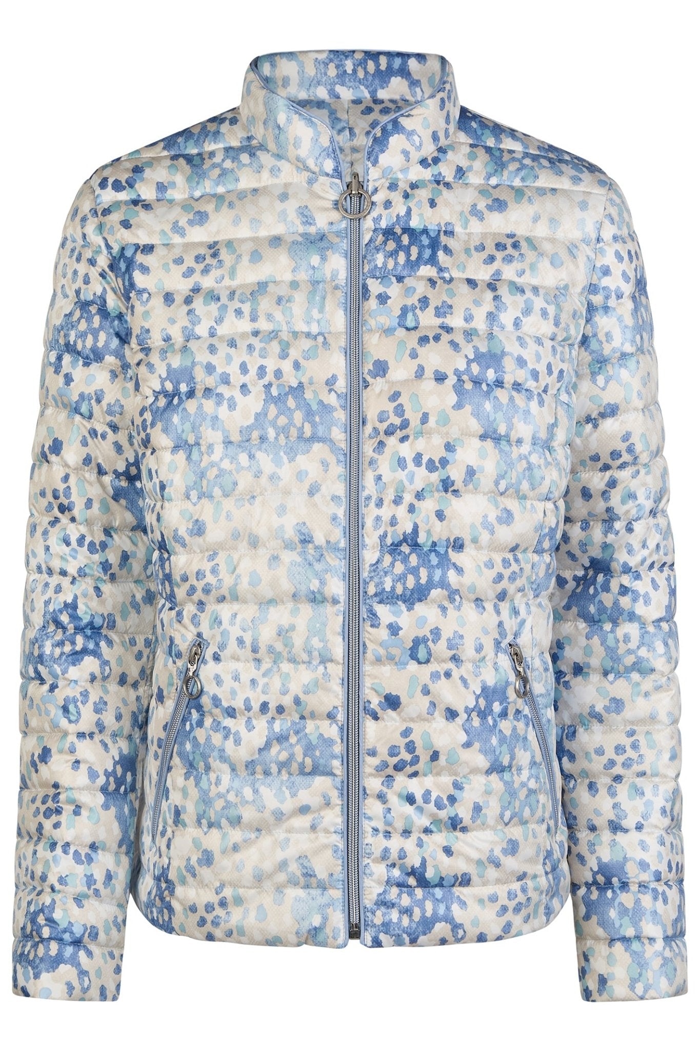 Barbara Lebek 70670052 Reversible Blue Print Jacket - Dotique