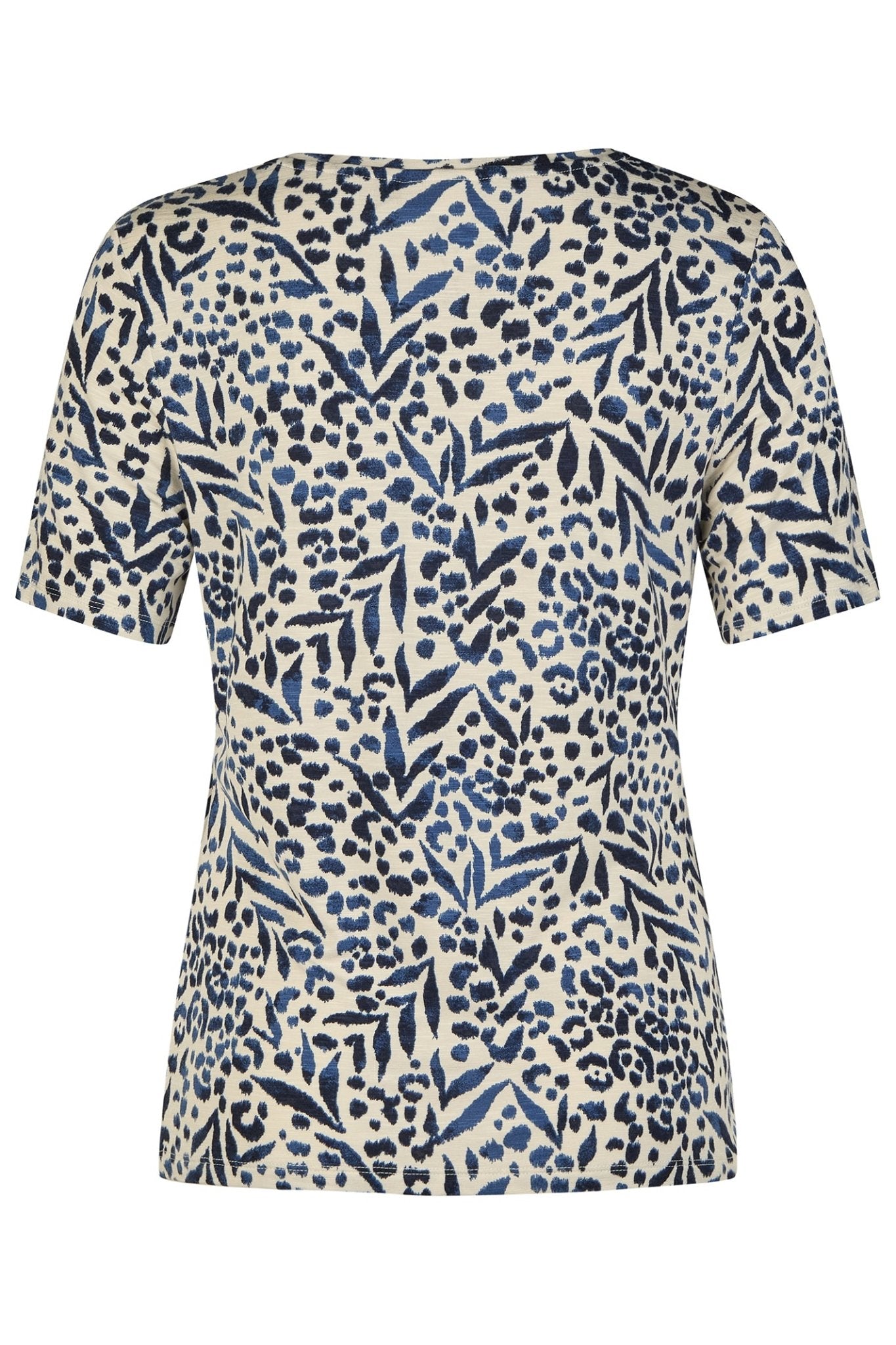 Barbara Lebek 76190052 Navy Panna Cotta V-Neck Top - Dotique