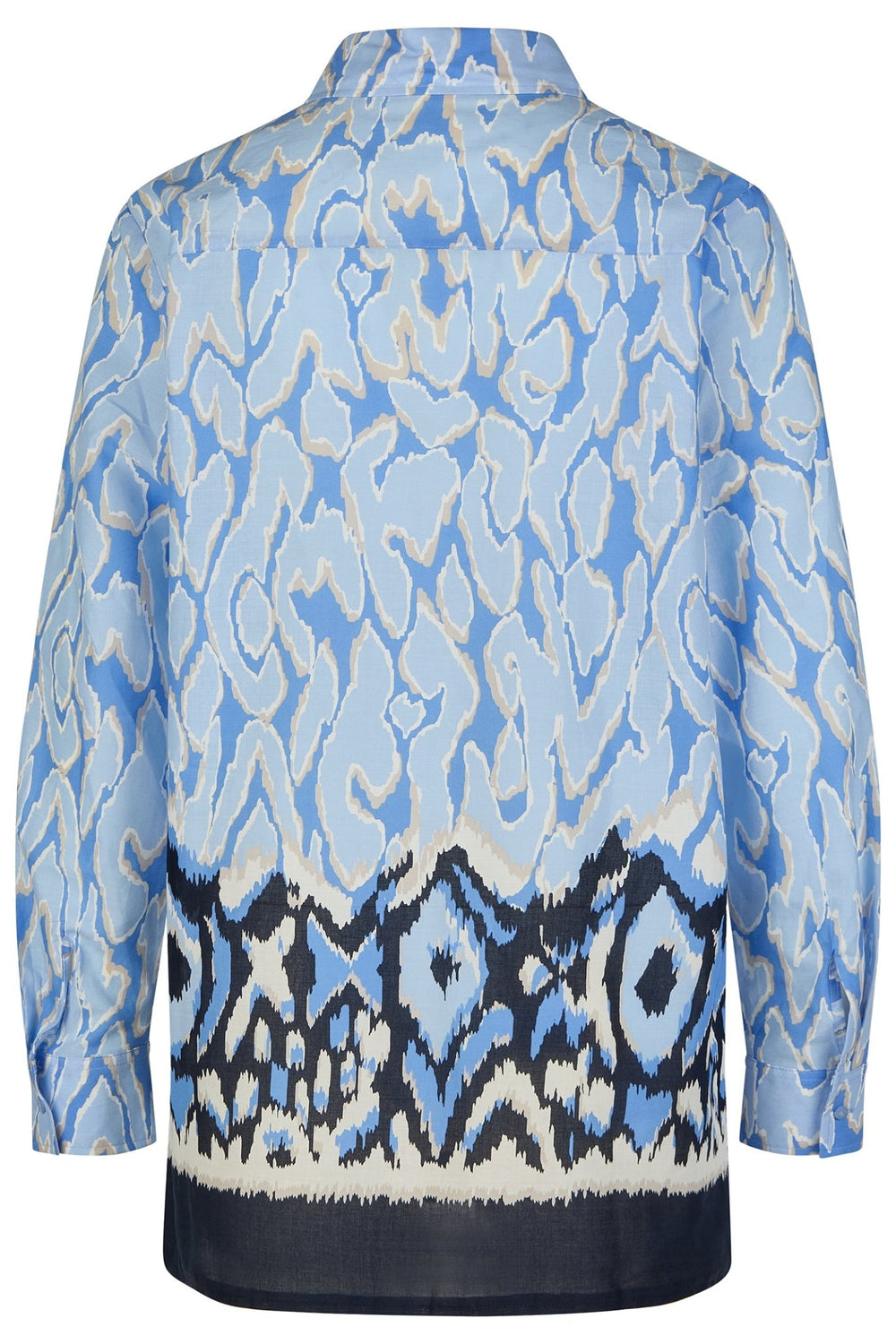 Barbara Lebek 77170052 Blue Patterned Blouse - Dotique